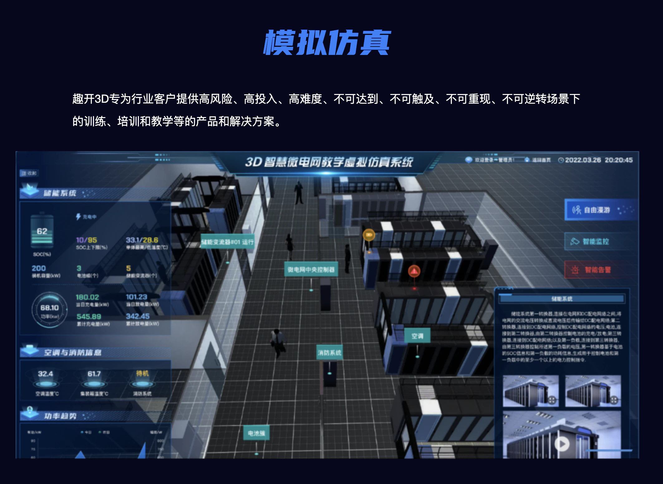 趣开3D数字孪生技术产品界面